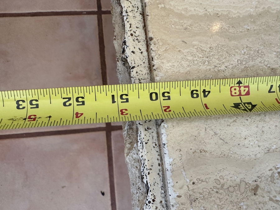 Travertine Coffee Table 51W X 28D X 16H [Photo 7]