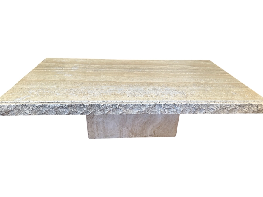Travertine Coffee Table 51W X 28D X 16H [Photo 1]
