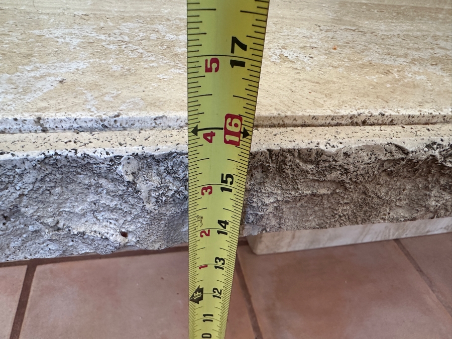 Travertine Coffee Table 51W X 28D X 16H [Photo 9]