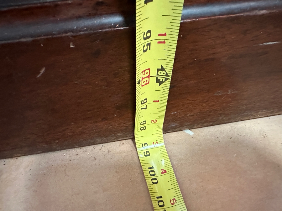 Stunning Tall Antique Wooden Bookcase From New Orleans 99'H X 70.5W X 17D [Photo 7]