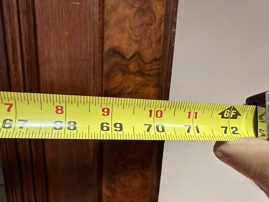 Stunning Tall Antique Wooden Bookcase From New Orleans 99'H X 70.5W X 17D [Photo 8]