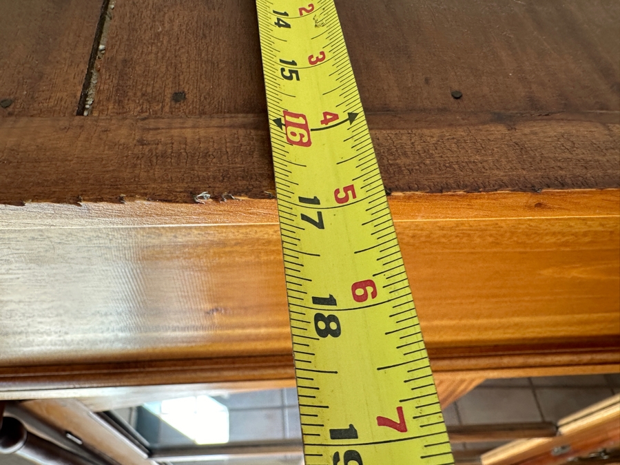 Wooden Bookcase With Glass Front Doors 58W X 18D X 65H [Photo 5]