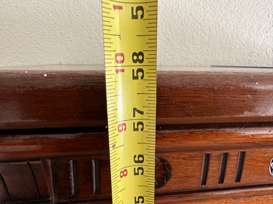 Stunning Antique Victorian Bookcase Lockable With Key 69W X 16D X 58H [Photo 9]