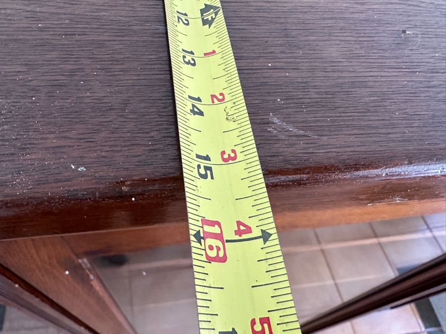 Stunning Antique Victorian Bookcase Lockable With Key 69W X 16D X 58H [Photo 8]