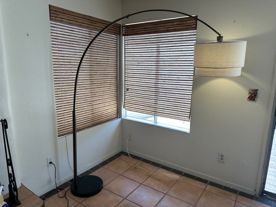 Arch Floor Lamp With Marble Base 79'H [Photo 2]