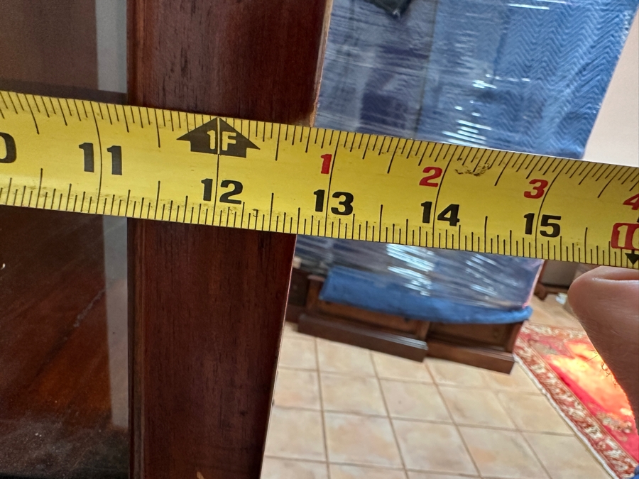 Wooden Lockable Bookcase With Key 31W X 12D X 74.5H [Photo 6]