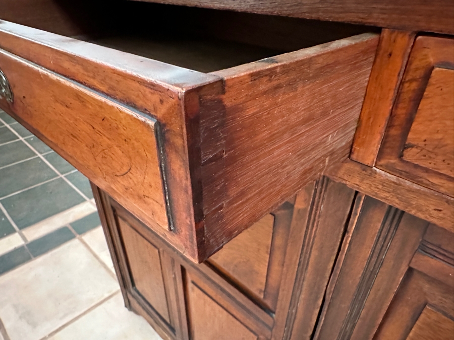 Antique Wooden Cabinet Bookcase 47W X 18D X 88H [Photo 7]