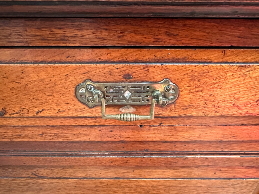 Antique Wooden Cabinet Bookcase 47W X 18D X 88H [Photo 5]