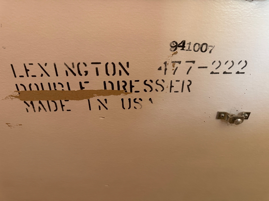 Vintage Lexington Henry Link White Wicker Double Dresser 58'W x 19'D x 29.5'H [Photo 5]