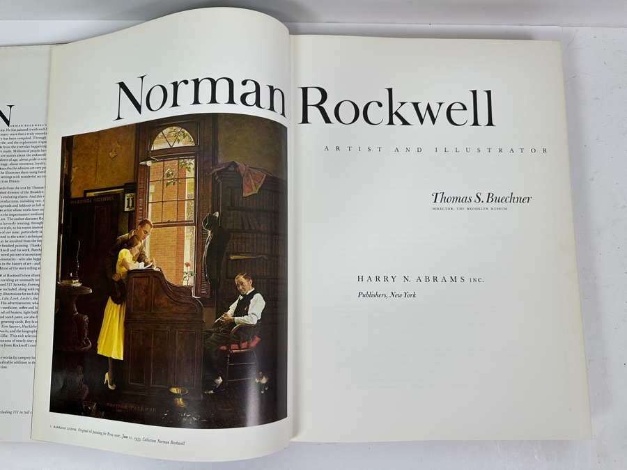 'Norman Rockwell Artist And Illustrator' Hardcover Coffee Table Book 13' x 17' [Photo 2]