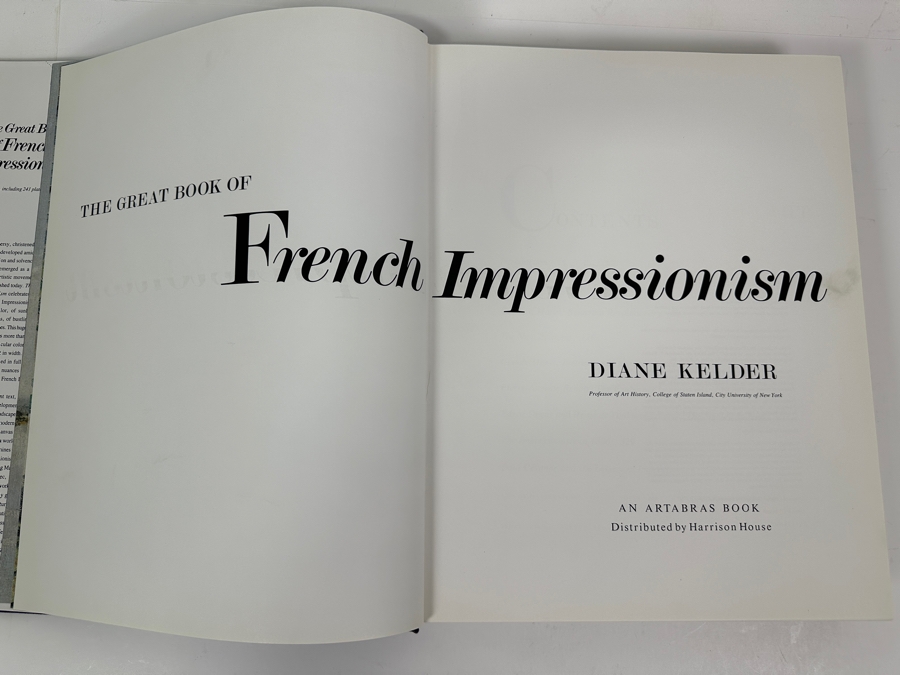'The Great Book Of French Impressionism' Hardcover Coffee Table Book by Diane Kelder 12' x 15' Retails $100 [Photo 4]