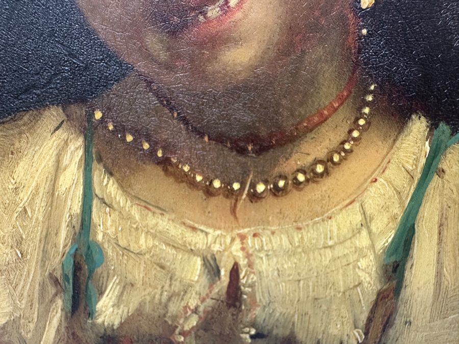 Leon Jean Basile Perrault (1832-1908, French) Original Portrait Oil Painting On Board 6 X 9.5 Framed 12.5 X 16 [Photo 4]