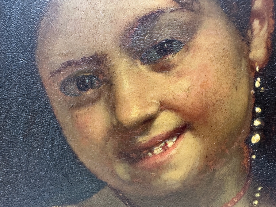 Leon Jean Basile Perrault (1832-1908, French) Original Portrait Oil Painting On Board 6 X 9.5 Framed 12.5 X 16 [Photo 3]