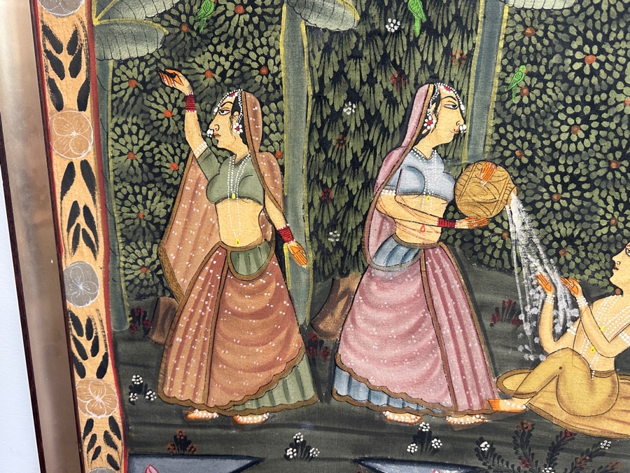 Just Added - Original Indian Painting 46 X 33 Framed 49 X 37 [Photo 2]