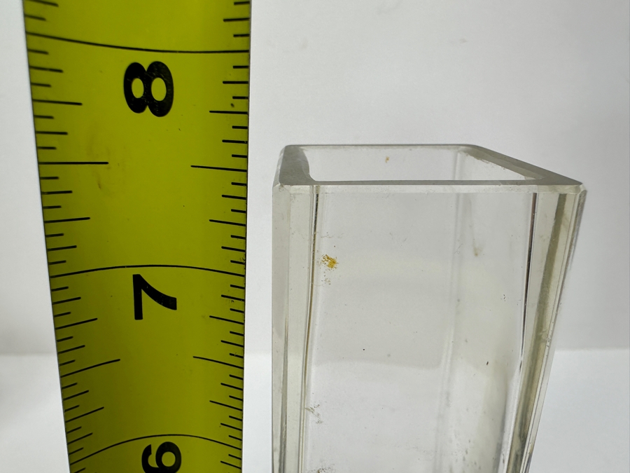 Just Added - Edwardian 800 Silver and Glass Bud Vase 7.5'H [Photo 7]