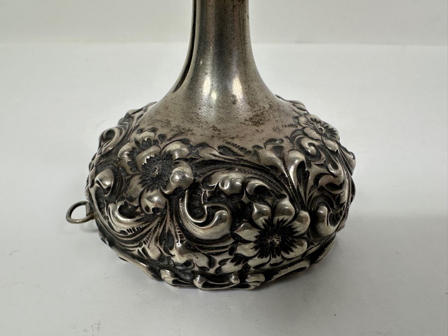 Just Added - Sterling Silver Repousse Wine Funnel 41.7g Silver Melt Value $41 [Photo 3]