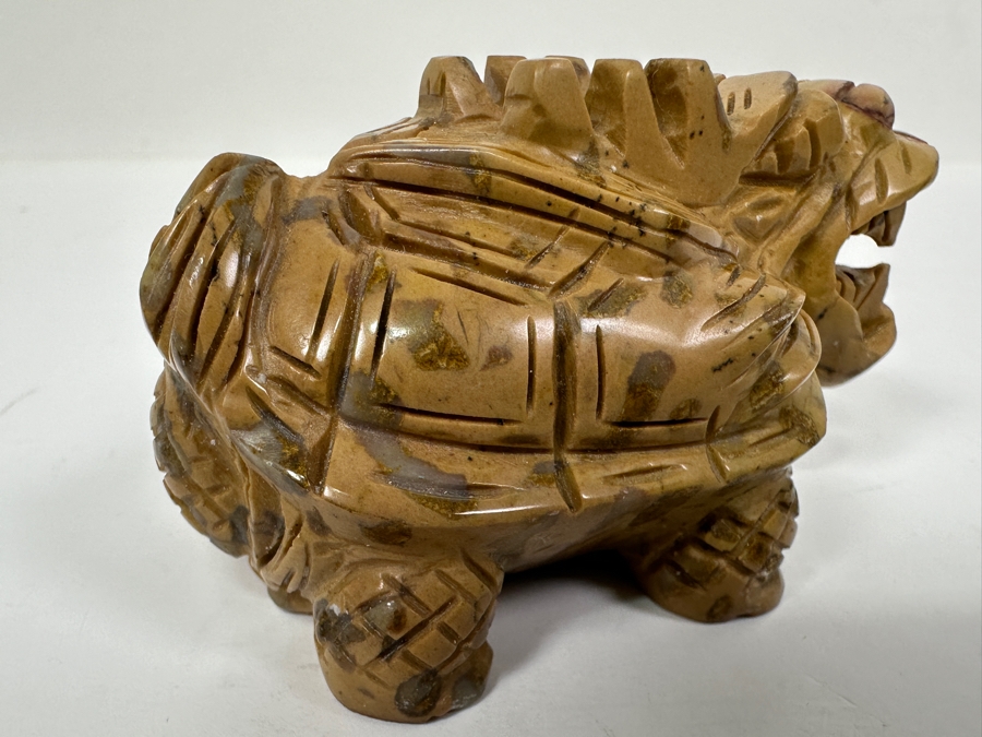 Just Added - Carved Stone Dragon Tortoise Figurine 134.9g [Photo 5]