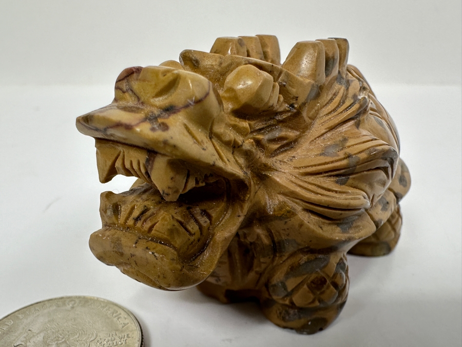 Just Added - Carved Stone Dragon Tortoise Figurine 134.9g [Photo 3]
