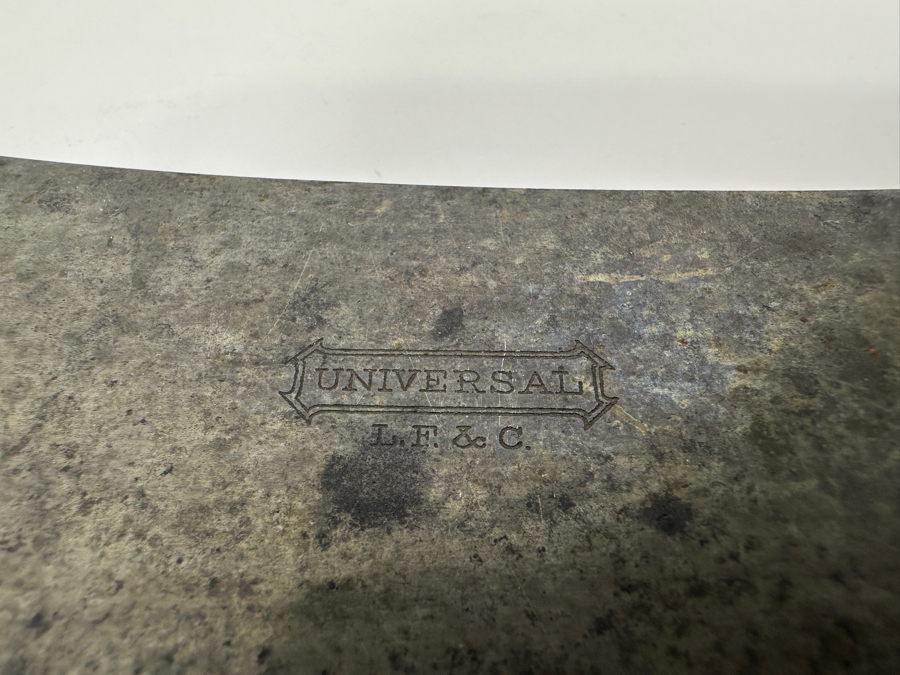 Just Added - Antique Landers Frary and Clark Butcher Cleaver 12' [Photo 5]