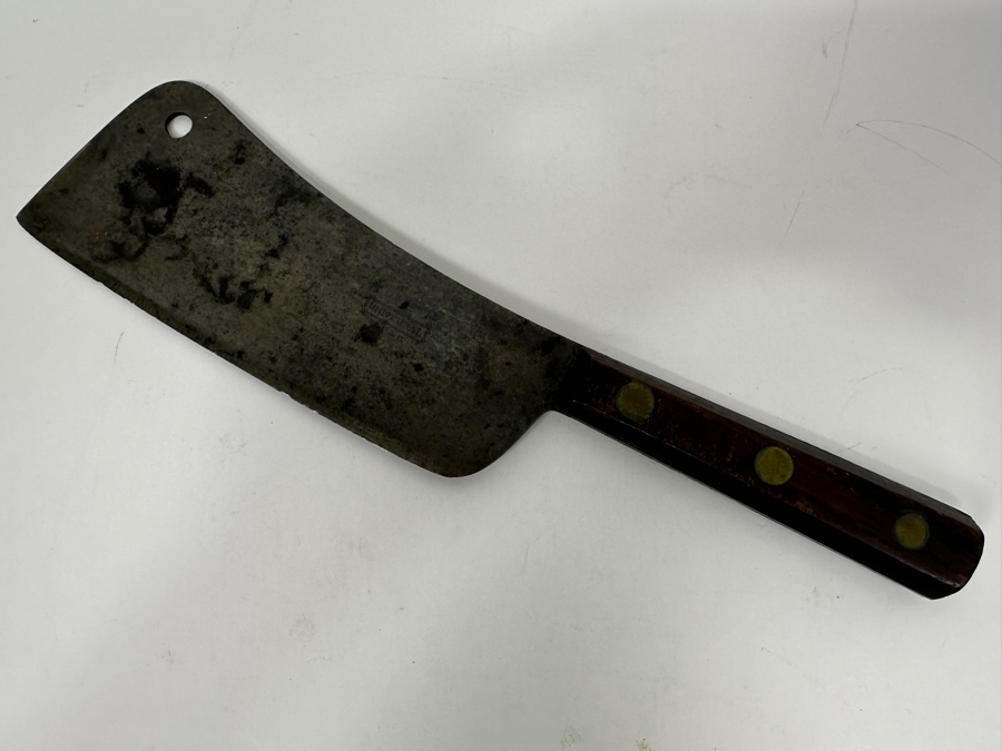 Just Added - Antique Landers Frary and Clark Butcher Cleaver 12' [Photo 2]