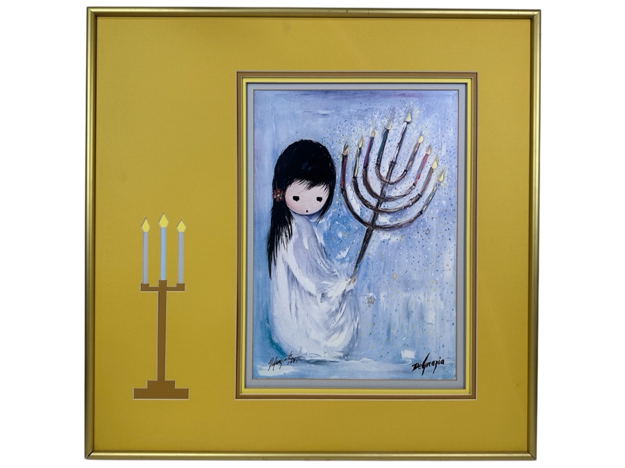 Just Added - Nicely Framed DeGrazia Festival of Lights Hand Signed Print 1981