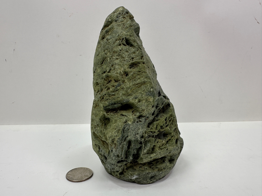 Just Added - Signed Carved Stone Vase 6'H [Photo 4]