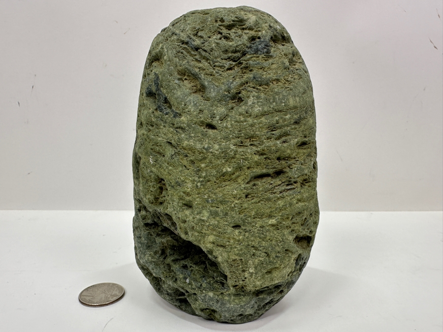 Just Added - Signed Carved Stone Vase 6'H [Photo 5]