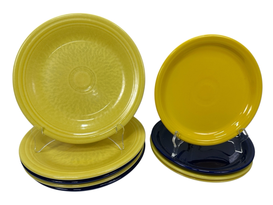 Just Added - (5) Fiesta Fiestaware 10.5' Plates and (4) 9' Plates [Photo 1]