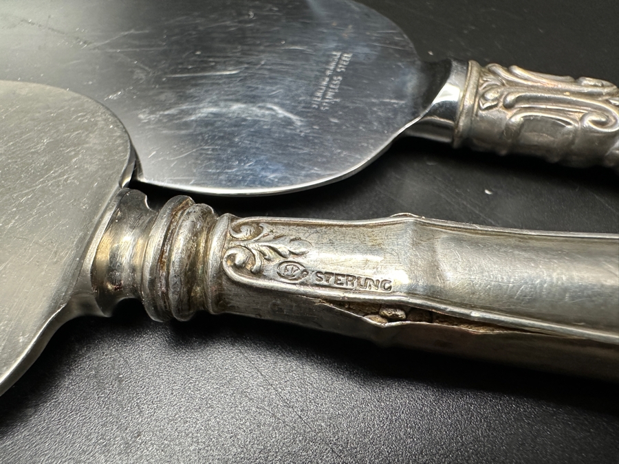 Just Added - Set of (3) Cake Servers with Sterling Silver Handles  [Photo 5]