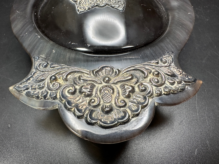 Just Added - Horn Dish With Applied Sterling Silver 7W [Photo 4]