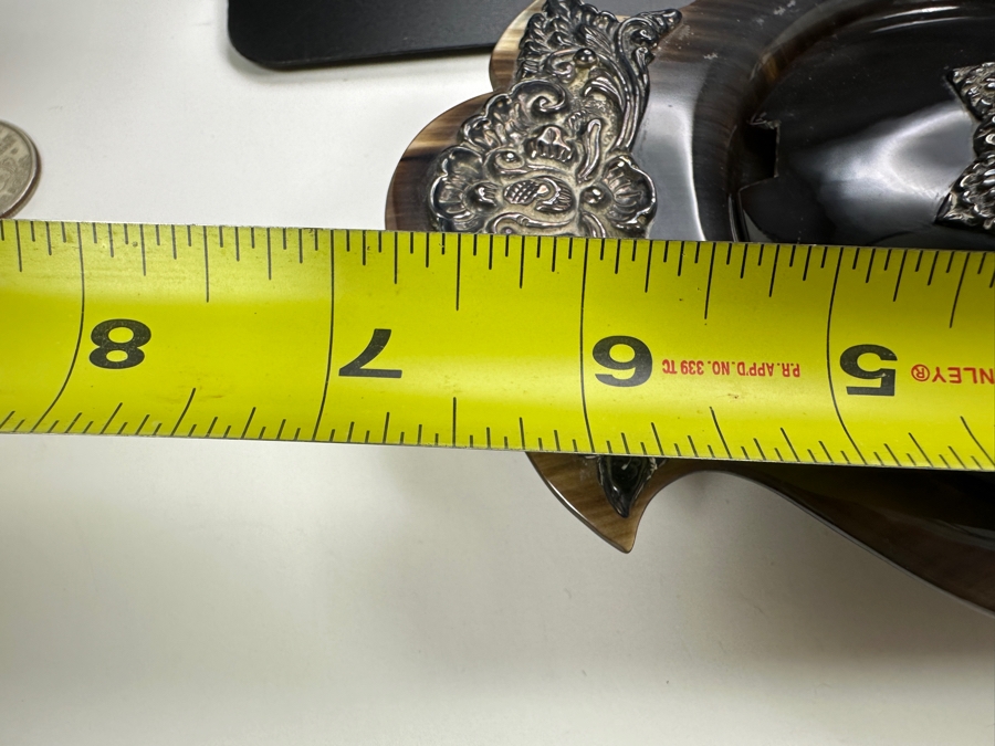 Just Added - Horn Dish With Applied Sterling Silver 7W [Photo 9]