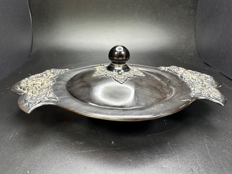 Just Added - Horn Dish With Applied Sterling Silver 7W [Photo 3]