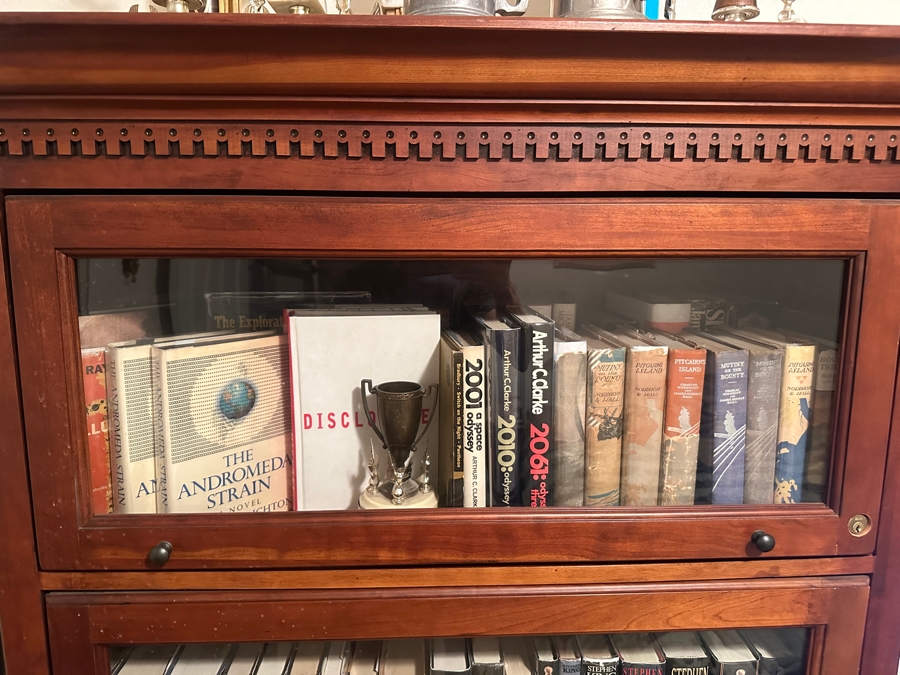 Just Added - Lexington Bob Timberlake Solid Cherry Chippendale Barrister Bookcase Lockable With Key 42W X 17D X 72H [Photo 5]