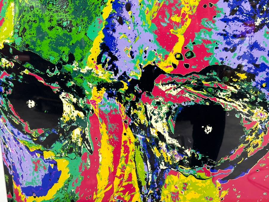 Just Added - Artist Signed Abstract Print 19.5 X 29.5 Framed 28.5 X 40.5 [Photo 3]