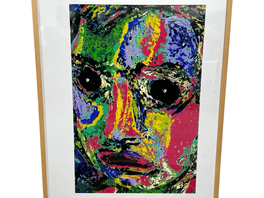 Just Added - Artist Signed Abstract Print 19.5 X 29.5 Framed 28.5 X 40.5 [Photo 1]