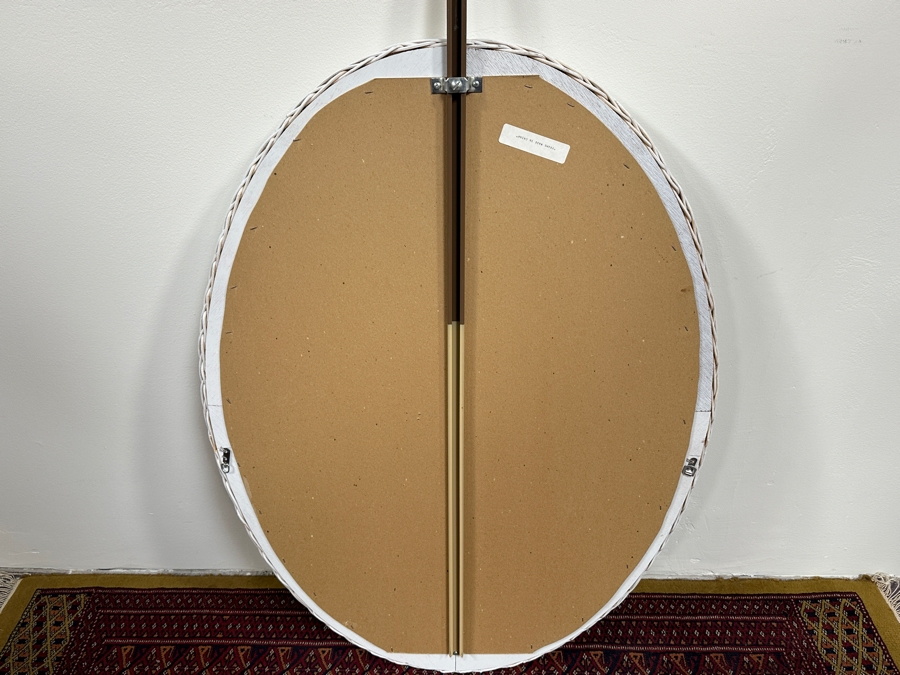 Just Added - Vintage Lexington Henry Link White Wicker Mirror 29' x 38' [Photo 4]