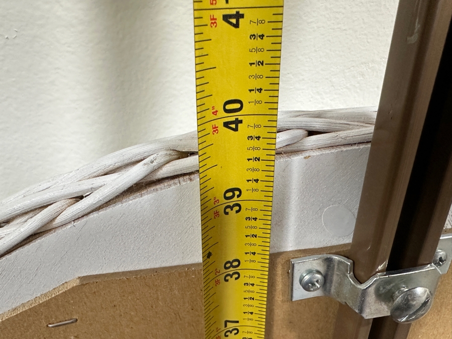 Just Added - Vintage Lexington Henry Link White Wicker Mirror 29' x 38' [Photo 7]