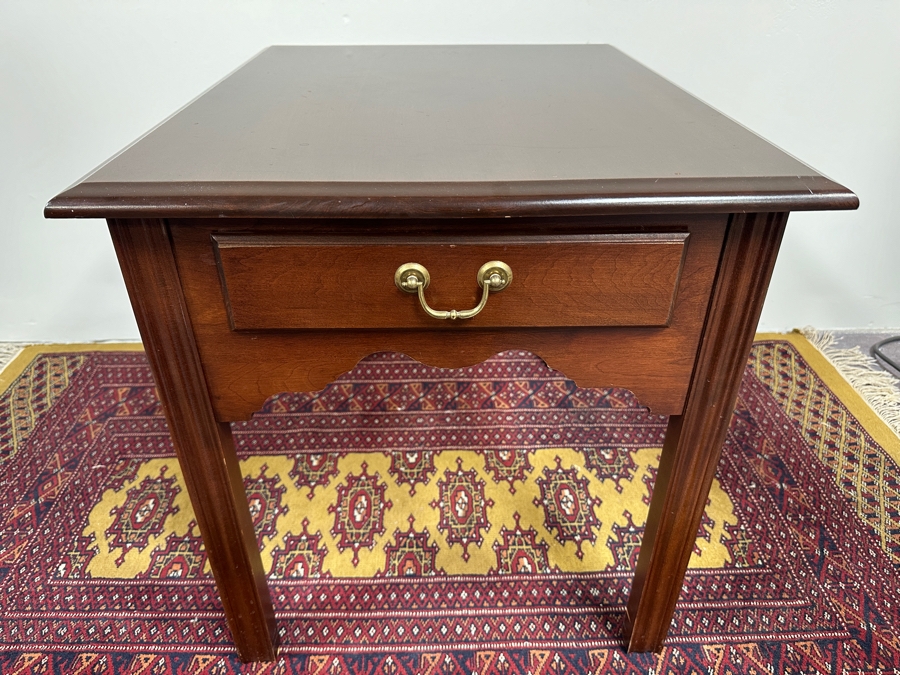 Just Added - Wooden Side Table With Drawer 22W X 27D X 23H [Photo 3]