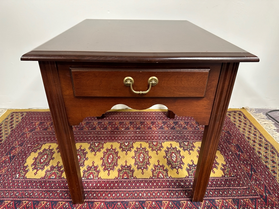 Just Added - Wooden Side Table With Drawer 22W X 27D X 23H [Photo 2]