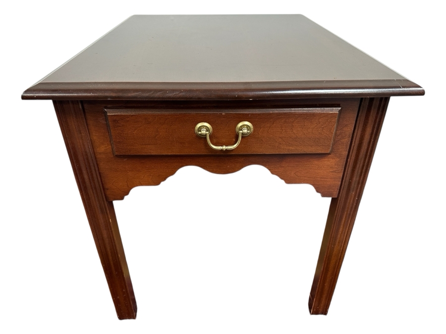 Just Added - Wooden Side Table With Drawer 22W X 27D X 23H [Photo 1]