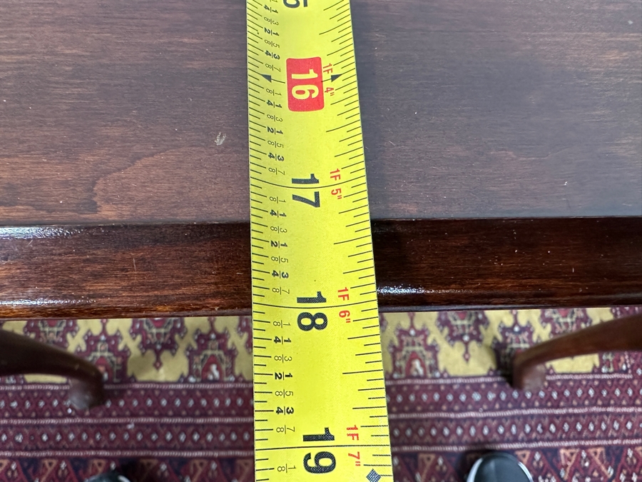 Just Added - Queen Anne Tea Table Side Table With Pull Out Trays By Null 18W X 28D X 24H [Photo 9]