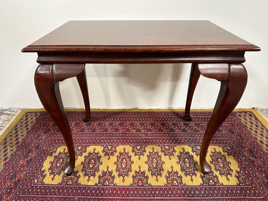 Just Added - Queen Anne Tea Table Side Table With Pull Out Trays By Null 18W X 28D X 24H [Photo 5]