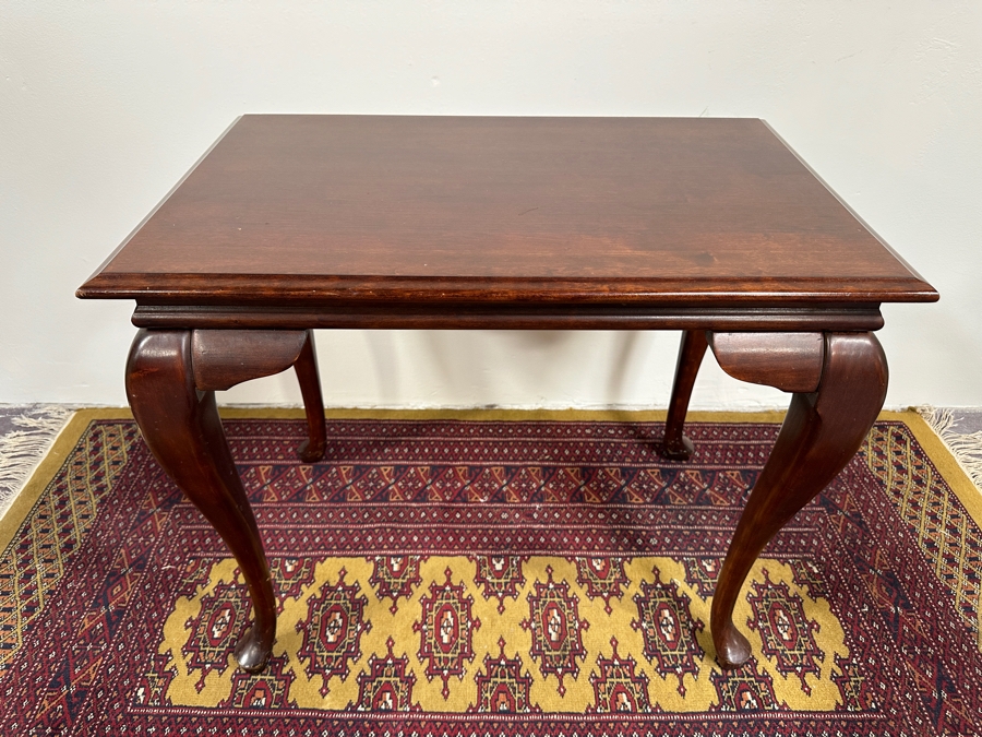 Just Added - Queen Anne Tea Table Side Table With Pull Out Trays By Null 18W X 28D X 24H [Photo 6]