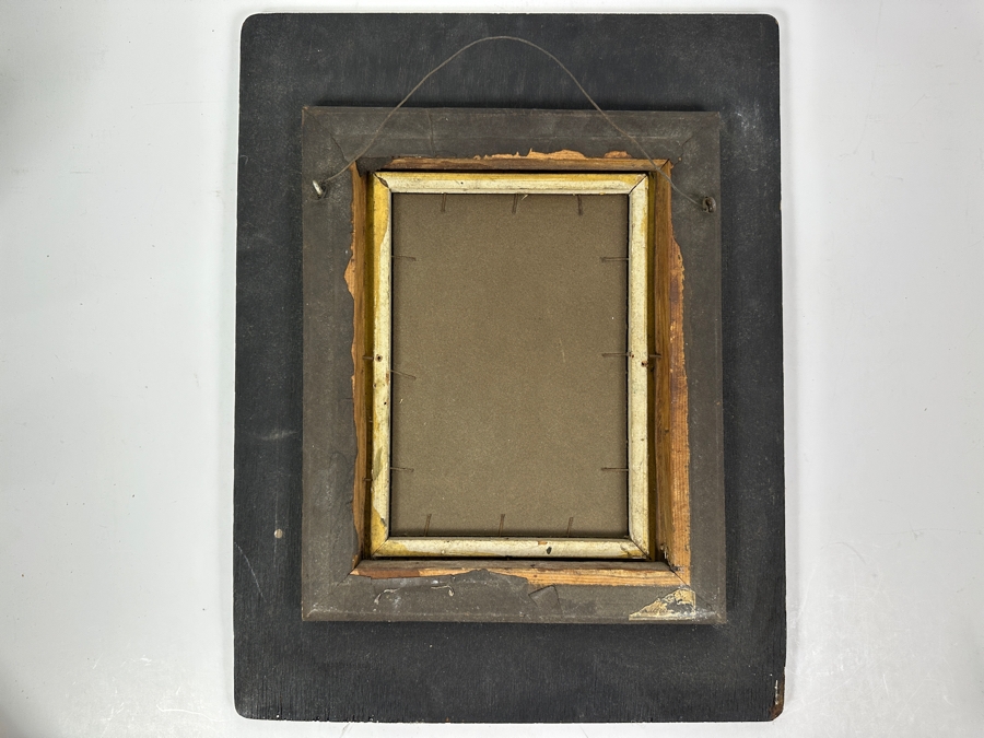 Elbridge J. Fenn (1857-1934, United States) Original Landscape Watercolor Painting On Paper Signed Lower Right E J Fenn 1902 6' X 9' In Antique Frame 14' X 18.5' [Photo 12]