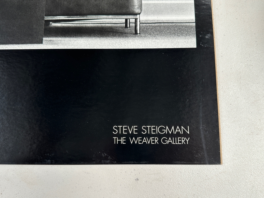 Just Added - Vintage Original 'Blown Away' Steve Steigman Maxell Cassette Tapes Promotional Poster Featuring A Man Seated On A Le Corbusier Armchair 43.5 X 22 [Photo 2]