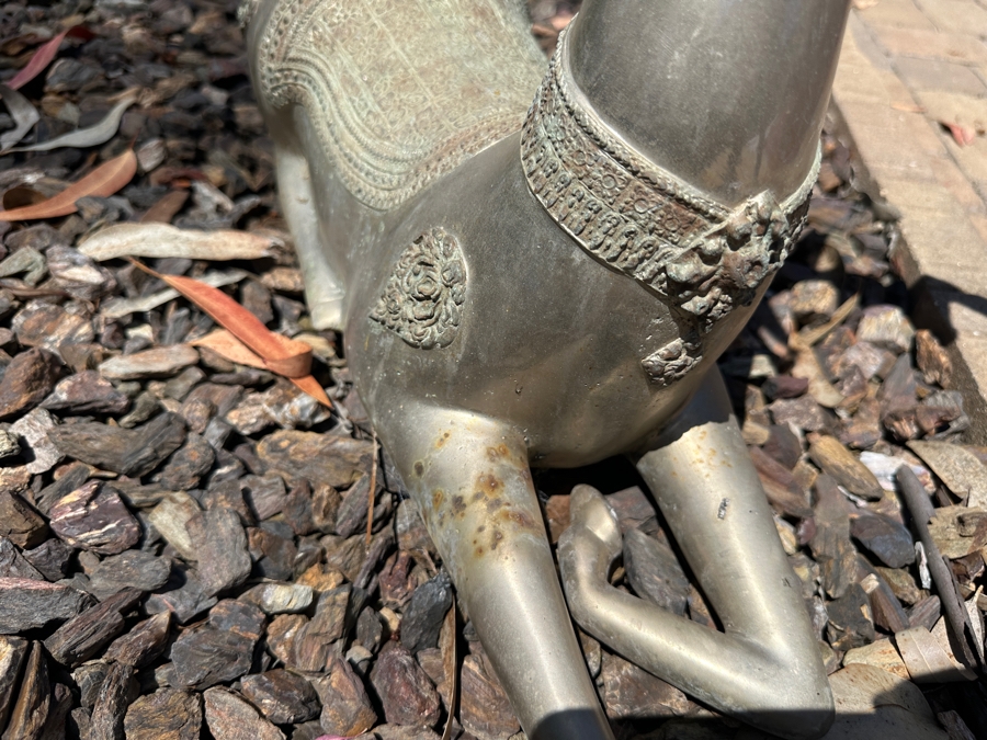 Just Added - Large Mid Century Brass Deer 22'H [Photo 5]