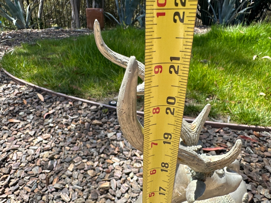 Just Added - Large Mid Century Brass Deer 22'H [Photo 6]