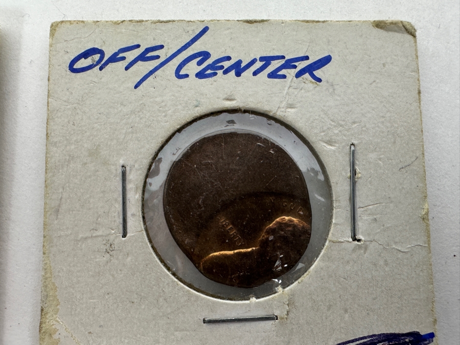 Just Added - (3) Vintage Off-Center Error Pennies [Photo 3]