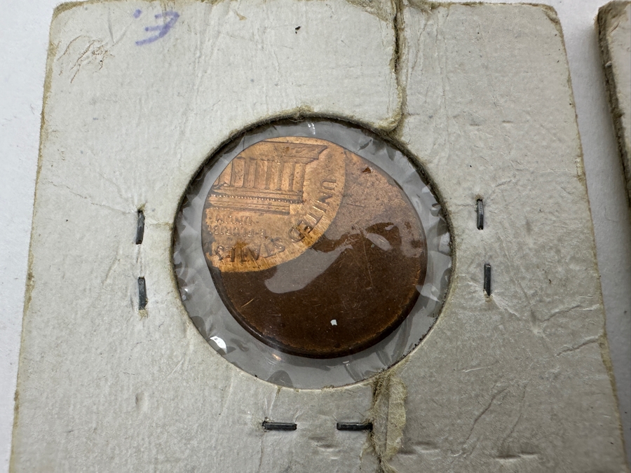 Just Added - (3) Vintage Off-Center Error Pennies [Photo 6]