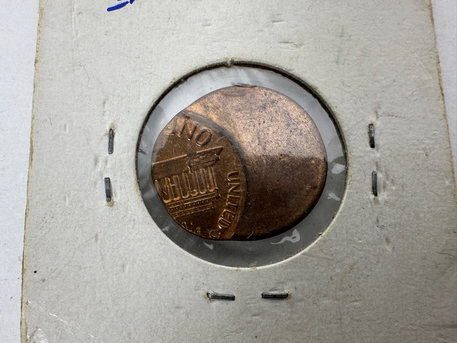 Just Added - (3) Vintage Off-Center Error Pennies [Photo 8]